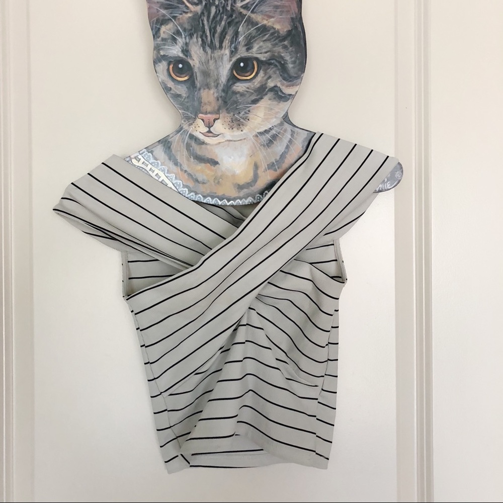 Zara crisscross crop top